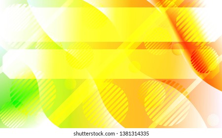 Abstract Wavy Background with Lines, Circle. For Creative Templates, Cards, Color Covers Set. Vector Illustration with Color Gradient