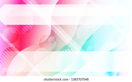 Abstract Wavy Background with Lines, Circle. For Creative Templates, Cards, Color Covers Set. Vector Illustration with Color Gradient