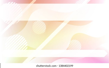 Abstract Wavy Background with Lines, Circle. For Creative Templates, Cards, Color Covers Set. Vector Illustration with Color Gradient