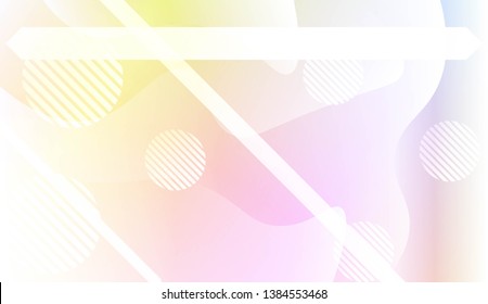 Abstract Wavy Background with Lines, Circle. For Creative Templates, Cards, Color Covers Set. Vector Illustration with Color Gradient