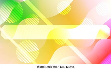 Abstract Wavy Background with Lines, Circle. For Creative Templates, Cards, Color Covers Set. Vector Illustration with Color Gradient