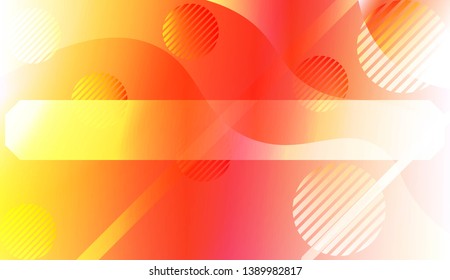 Abstract Wavy Background with Lines, Circle. For Creative Templates, Cards, Color Covers Set. Vector Illustration with Color Gradient