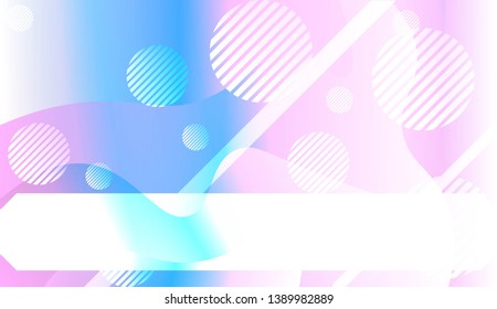 Abstract Wavy Background with Lines, Circle. For Creative Templates, Cards, Color Covers Set. Vector Illustration with Color Gradient