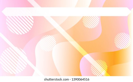Abstract Wavy Background with Lines, Circle. For Creative Templates, Cards, Color Covers Set. Vector Illustration with Color Gradient