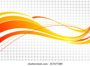 abstract wavy background. Wavy lines on a gray dot background
