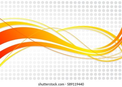 Abstract wavy background. Wavy lines on a gray dot background