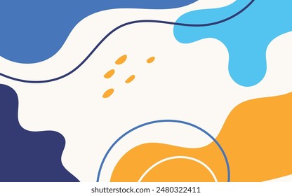 Abstrakter wellenförmiger Hintergrund mit minimalistischem Stil