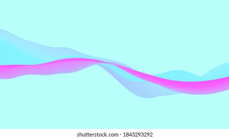 Resumen de fondo ondulado con colores de gradiente modernos. Diseño líquido de moda. Ola de sonido de movimiento. Ilustración vectorial para banners, volantes y presentaciones.