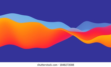 Abstrakter, scharfer Hintergrund mit modernen Farbverlauf-Farben. Dynamischer Effekt. Abstrakte Vektorgrafik. Vorlage entwerfen. Modernes Muster.
