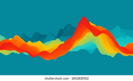 Abstrakter, scharfer Hintergrund mit modernen Farbverlauf-Regenbogenfarben. Dynamischer Effekt. Abstrakte Vektorgrafik. Vorlage entwerfen. Modernes Muster.