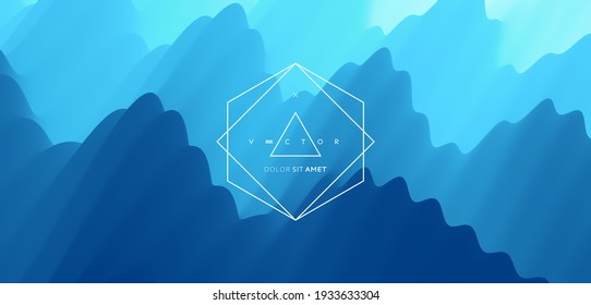 Abstract wavy background with modern gradient colors. Trendy liquid design. Modern pattern. Vector illustration for banners, flyers and presentation.