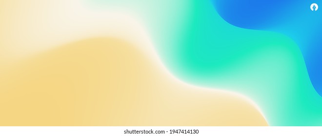 Abstract wavy background with modern gradient colors. Trendy liquid design. Modern pattern. Vector illustration for banners, flyers and presentation.