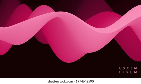 Abstract wavy background with modern gradient colors. Trendy liquid design. Modern pattern. Vector illustration for banners, flyers and presentation.