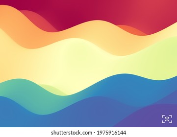 Abstract wavy background with modern gradient colors. Trendy liquid design. Modern pattern. Vector illustration for banners, flyers and presentation.