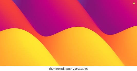 Resumen de fondo ondulado con colores de gradiente modernos. Diseño líquido de moda. Ola de sonido de movimiento. Ilustración vectorial para banners, volantes y presentaciones.