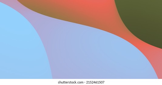Resumen de fondo ondulado con colores de gradiente modernos. Diseño líquido de moda. Ola de sonido de movimiento. Ilustración vectorial para banners, volantes y presentaciones.