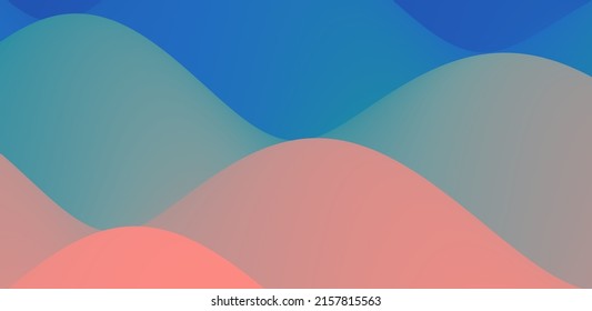 Abstrakter, scharfer Hintergrund mit modernen Farbverlauf-Farben. Trendy Liquid Design. Bewegung Schallwelle. Vektorgrafik für Banner, Flyer und Präsentation.