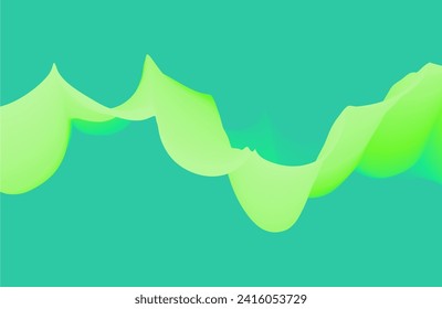 Abstract wavy background with modern gradient colors. Trendy liquid design. Motion sound wave. Vector illustration for banners, flyers and presentation.