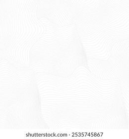 Abstract wavy background. Monochrome texture. Vector illustration.
