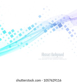 Abstract wavy background with mosaic design