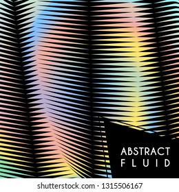 Abstract wavy background, optical art, opart striped. Vector waves, geometry line stripes