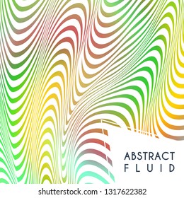 Abstract wavy background, optical art, opart striped. Vector waves, geometry line stripes