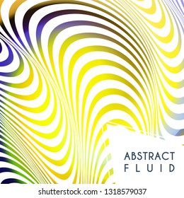 Abstract wavy background, optical art, opart striped. Vector waves, geometry line stripes