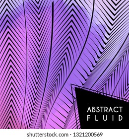 Abstract wavy background, optical art, opart striped. Vector waves, geometry line stripes