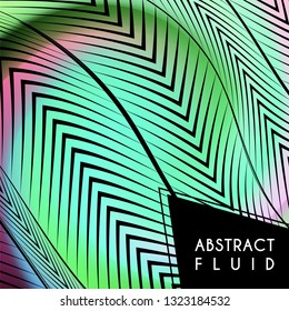 Abstract wavy background, optical art, opart striped. Vector waves, geometry line stripes