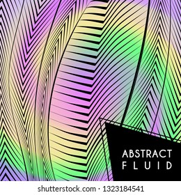 Abstract wavy background, optical art, opart striped. Vector waves, geometry line stripes