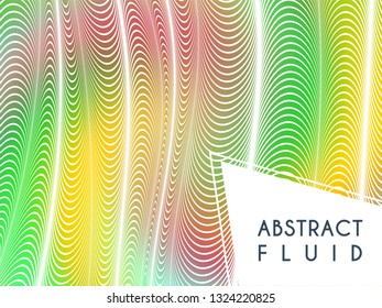 Abstract wavy background, optical art, opart striped. Vector waves, geometry line stripes