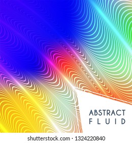 Abstract wavy background, optical art, opart striped. Vector waves, geometry line stripes