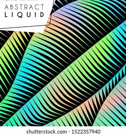 Abstract wavy background, optical art, opart striped. Vector waves, geometry line stripes