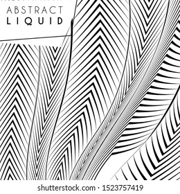 Abstract wavy background, optical art, opart striped. Vector waves, geometry line stripes