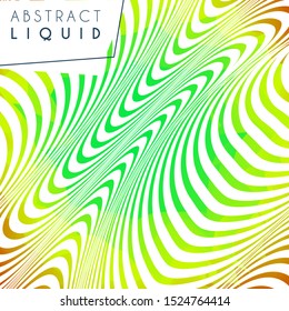 Abstract wavy background, optical art, opart striped. Vector waves, geometry line stripes