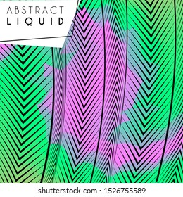 Abstract wavy background, optical art, opart striped. Vector waves, geometry line stripes