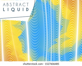 Abstract wavy background, optical art, opart striped. Vector waves, geometry line stripes