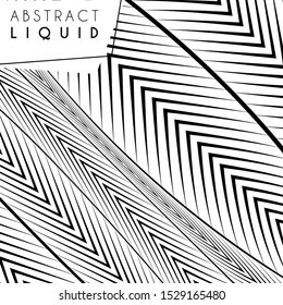 Abstract wavy background, optical art, opart striped. Vector waves, geometry line stripes