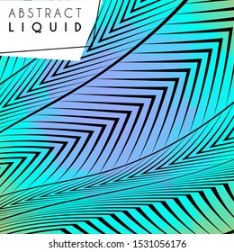 Abstract wavy background, optical art, opart striped. Vector waves, geometry line stripes