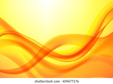 Abstract wavy background orange