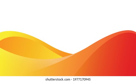 abstract wavy background with orange color