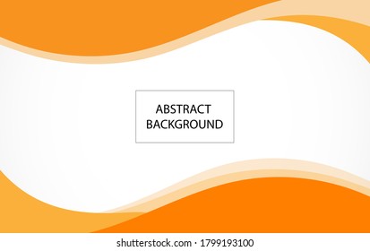 abstrakte, wellige orangefarbene Hintergrundfarbe mit Platz für Text für Ihr Design, Ihre Präsentation, Ihr Banner, Ihr Flyer, Ihre Diashow, Vektorgrafik 