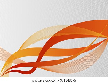 Abstract wavy background orange and red wavy lines