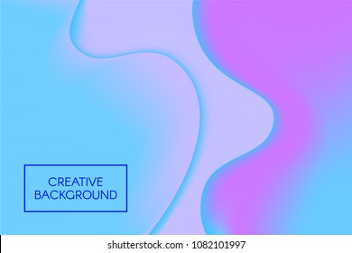 Abstract Wavy Background in Pastel Color Design. Composition with Liquid. Fluid Shapes with 3D Effect Made Using Gradient Mesh. Caramel Stains. Abstract Background for Wallpaper, Web Design.