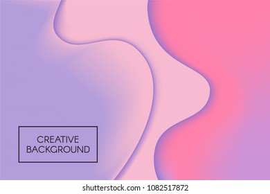 Abstract Wavy Background in Pastel Color Design. Composition with Thick Liquid. Fluid Shapes with 3D Effect. Caramel Stains. Abstract Background for Wallpaper, Web Design, Brochure, Visit Card.