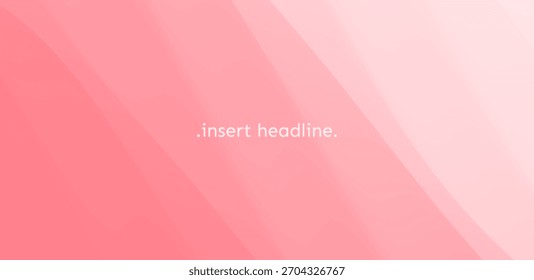 Abstract wavy background. Pink gradient. Vector illustration for brochure, poster, presentation, cover, screen, flyer or banner.