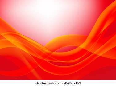 Abstract wavy background red