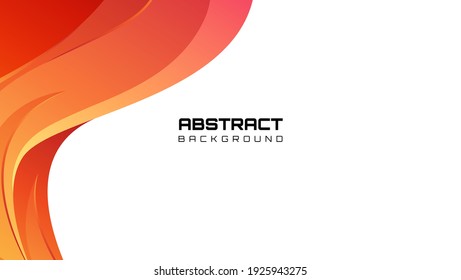 abstract wavy background with red and orange color.banner design