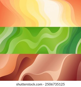 Abstractas fondo ondulado con patrón líquido colorido. Vector de Plantilla de gradiente simple para su diseño.