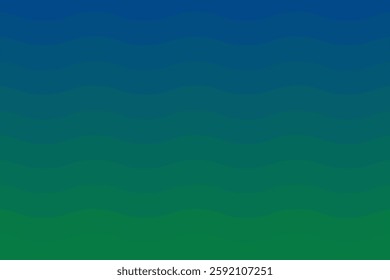 Abstract wavy background with a smooth gradient of green and dark blue tones. A modern and minimal design, ideal for banners, presentations, posters, and digital wallpapers.